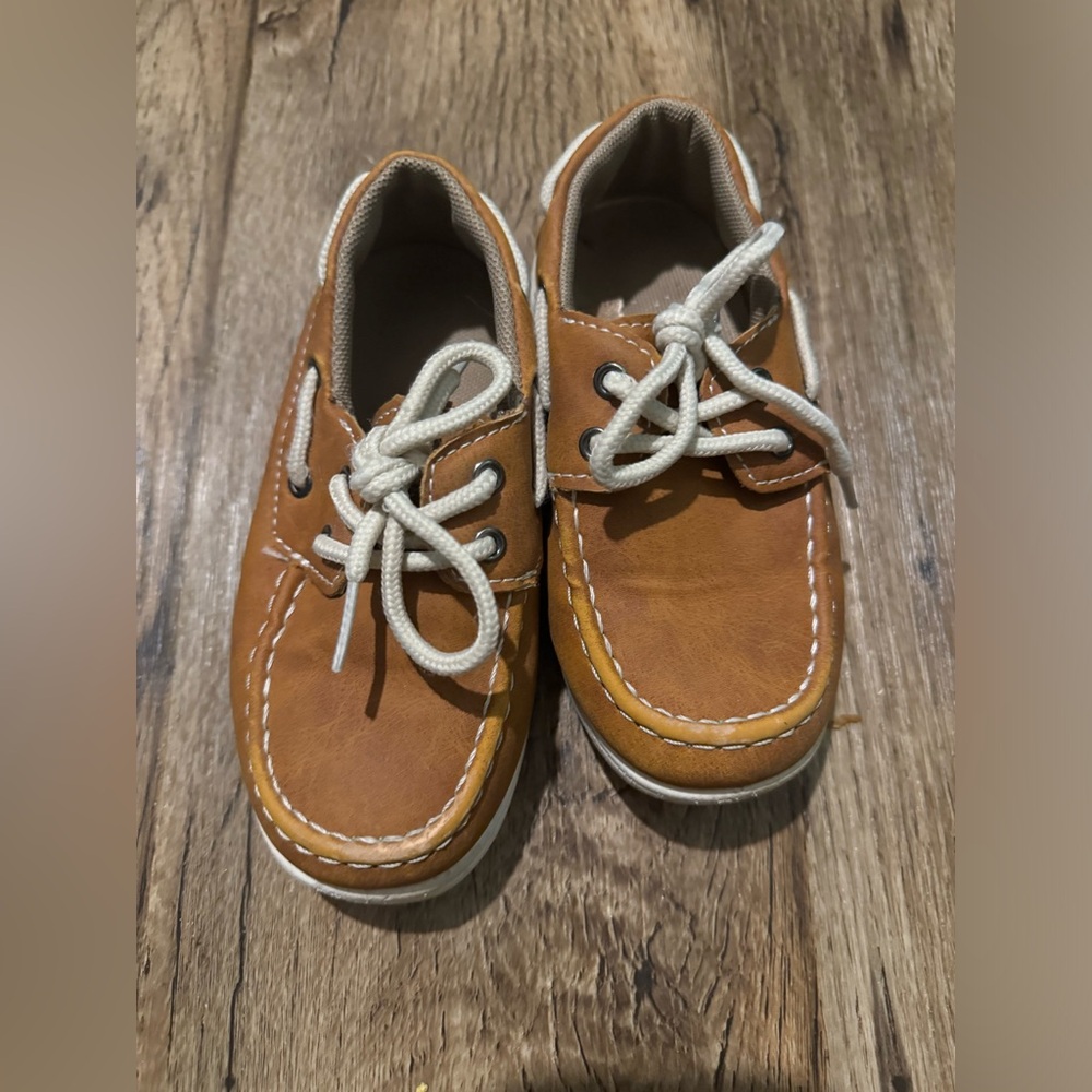 Classic Tan Kids Boat Shoes